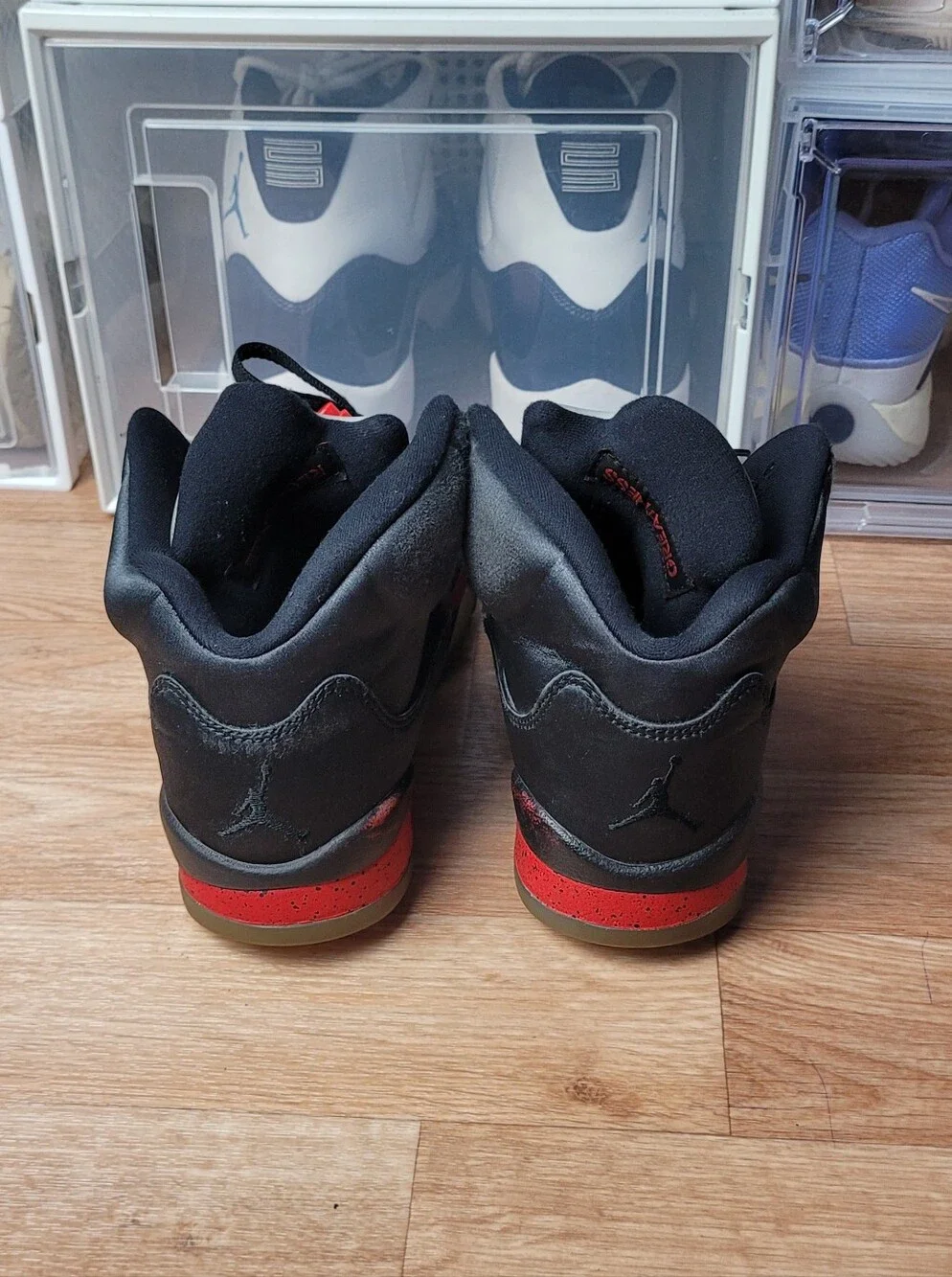 Nike Air Jordan 5 Retro Satin Bred 136027-006 Men’s Sneakers Shoes Size 7y